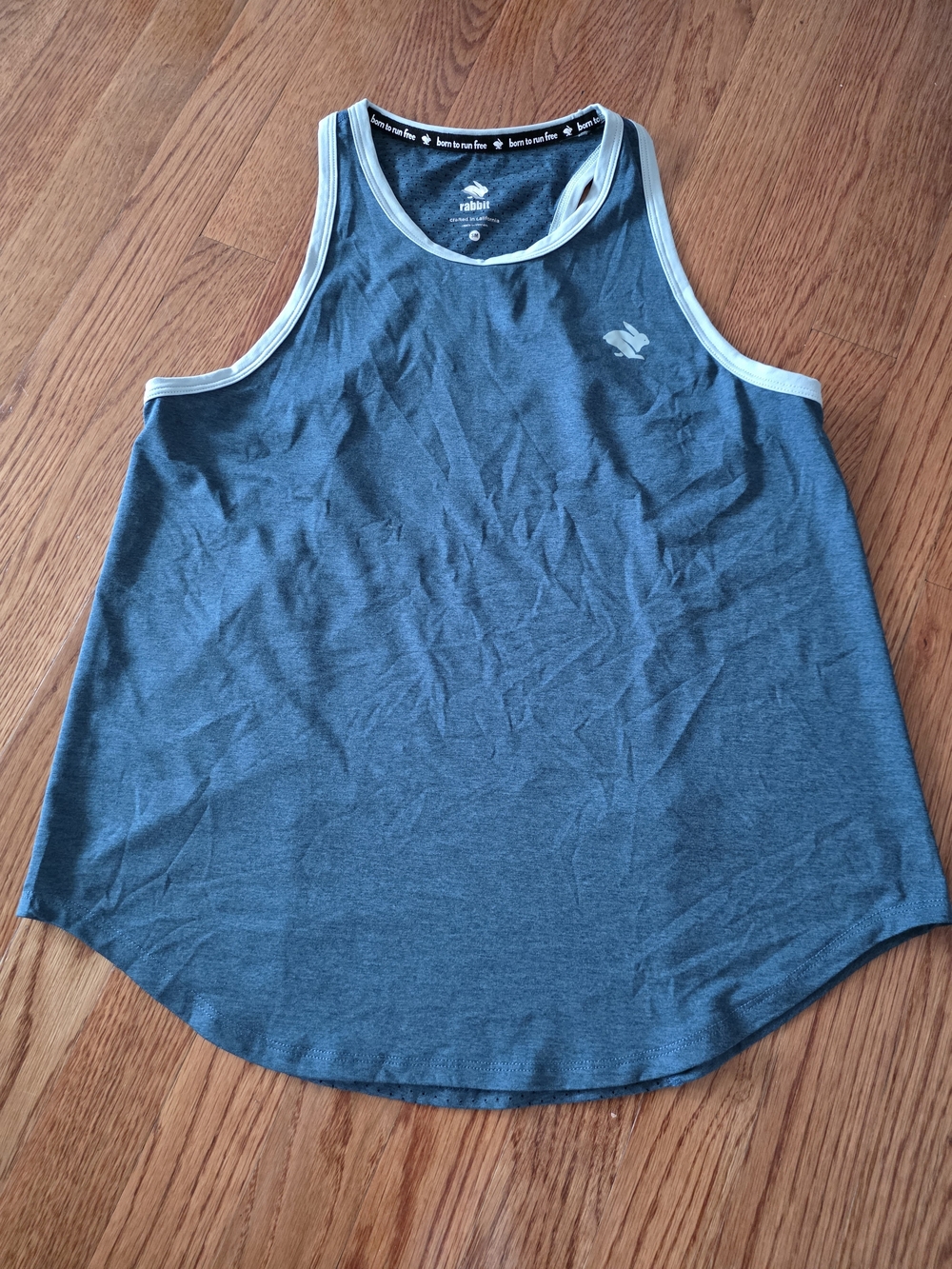 rabbit Athletic Women's Teal Tank Top with White Trim